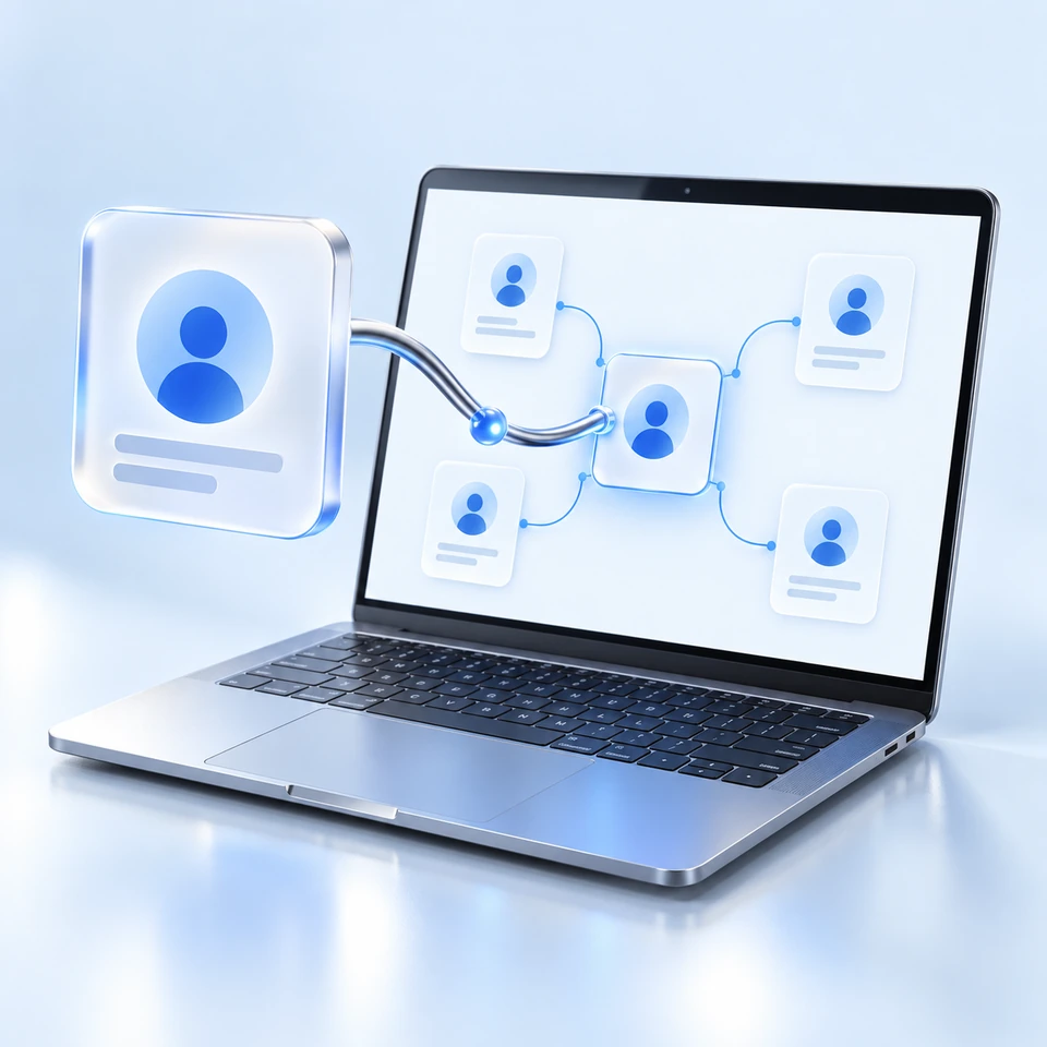 账号绑定 AI 系统示意图